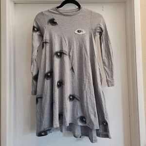 Nununu asymmetrical eye dress 